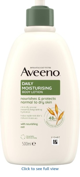 Aveeno Daily Moisturising Body Lotion for Sensitive Skin (1 x 500ml)